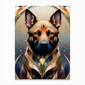 German Shepherd~ Escape Clause ~ Reimagined Canvas Print