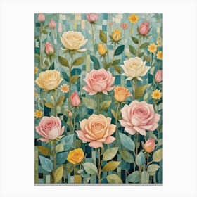 Rose Field Canvas Print