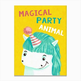 Unicorn Party Canvas Print