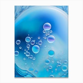 Bubbles In Water Water Waterscape Marble Acrylic Painting 2 Canvas Print