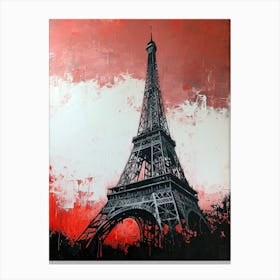 Eiffel Tower, Minimalism Canvas Print