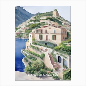 Villa Treville Positano Italy 2 Canvas Print