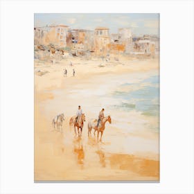 Horse Painting In Bondi Beach Post Impressionism Style 3 Canvas Print