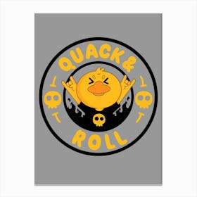 Quack And Roll Canvas Print