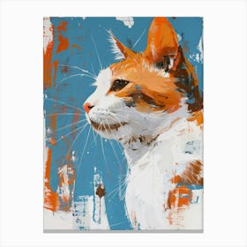 Orange And White Cat Canvas Print