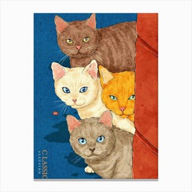 Classic Cats Canvas Print