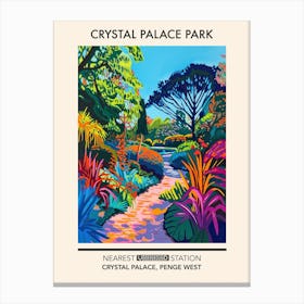 Crystal Palace Park London Parks Garden 7 Canvas Print