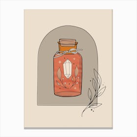 Crystal In A Bottle Canvas Print