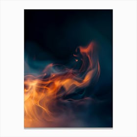 Abstract Flames 1 Canvas Print