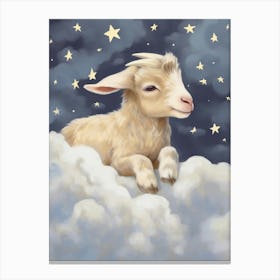 Sleeping Baby Goat 1 Canvas Print
