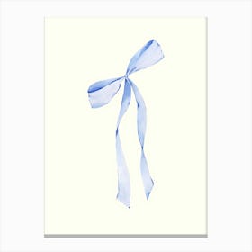Blue Ribbon Canvas Print