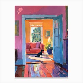 Room With A Dog Canvas Print