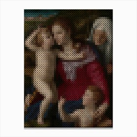 Virgin And Child With Saint Elizabeth And Saint John The Baptist (1540–1545) Agnolo Bronzino (Italian, 1503 1572) Canvas Print