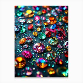 Colorful Diamonds 1 Canvas Print