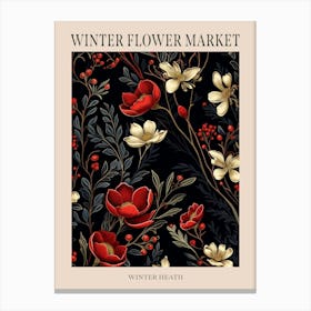 Winter Heath 3 Winter Flower Market Poster Canvas Print