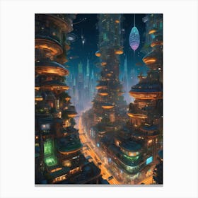 Futuristic City 5 Canvas Print