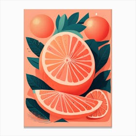 Oranges And Grapefruits Canvas Print