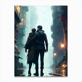 City Of Shadows Canvas Print