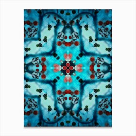 Abstract Pattern Blue Canvas Print