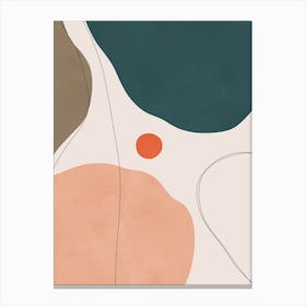 Abstract minimalist strokes 4 Canvas Print