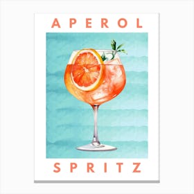 Aperol Spritz Print 1 Canvas Print