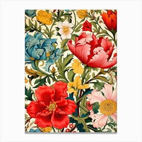 Floral Wallpaper 222 Canvas Print