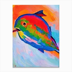 Parrotfish Matisse Inspired Canvas Print
