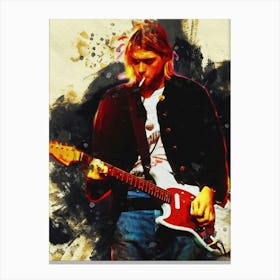Smudge Kurt Cobain Live & Loud Canvas Print