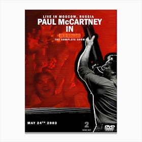 Paul Mccartney Live In Red Square 2003 Poster Canvas Print