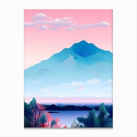 Mountain Landscape Vector Illustration Canvas Print
