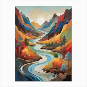 Autumn River 4 Canvas Print