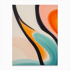Glowing Abstract Geometric Painting (23) Canvas Print