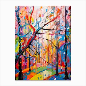 Hard Edge Forest Vibrance Canvas Print