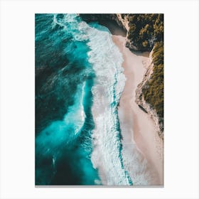 Aerial View Of A Beach 141 Canvas Print