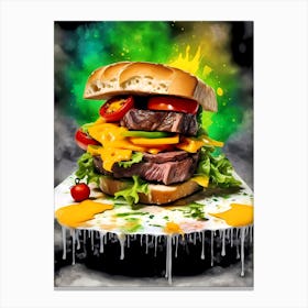 Burger Art 1 Canvas Print