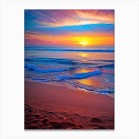 Sunset On The Beach 621 Canvas Print