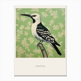 Ohara Koson Inspired Bird Painting Hoopoe 3 Poster Canvas Print