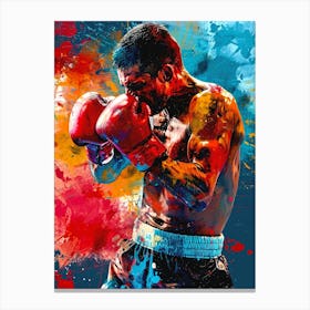 Boxer Canvas Print sport Canvas Print