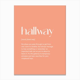 Hallway Definition Prints 09 Canvas Print