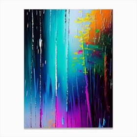 Rain Art Waterscape Bright Abstract 1 Canvas Print