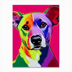Canaan Dog Andy Warhol Style dog Canvas Print