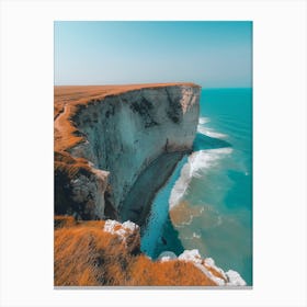 White Cliffs On The Coast Canvas Print