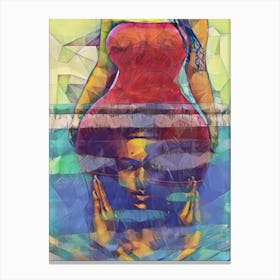 She Shape's Dreams Daddy but All He Sees is Poetry & Royaltyé Canvas Print