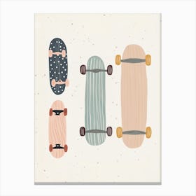 Skateboards Canvas Print