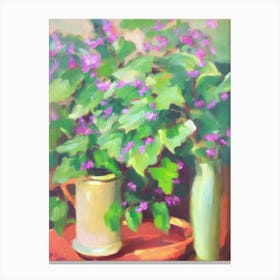 Devil’S Ivy 2 Impressionist Painting Plant Canvas Print