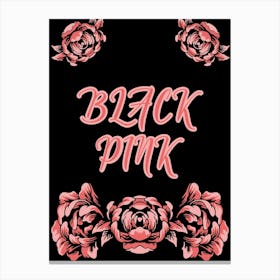 Black Pink Canvas Print