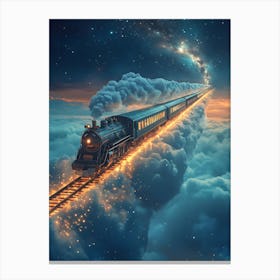 Train In The Sky 14 Canvas Print