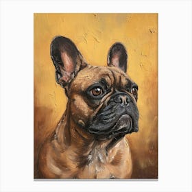 French Bulldog Acrylic Painting 5 Canvas Print