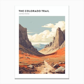 The Colorado Trail Usa 1 Hiking Trail Landscape Poster Canvas Print