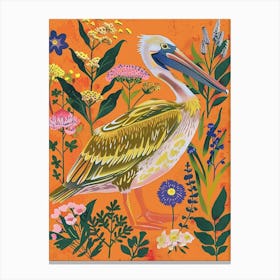 Spring Birds Brown Pelican 2 Canvas Print